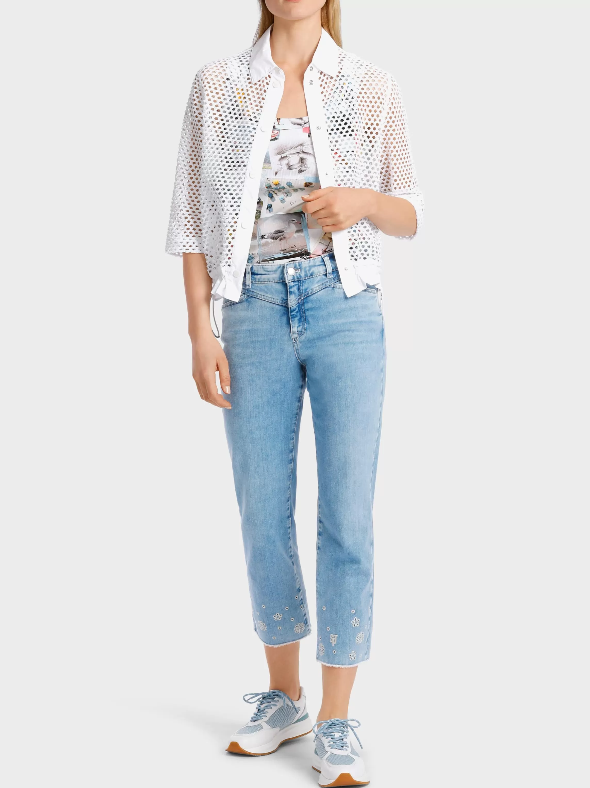 Online AIRY MESH BLOUSE Blouses & Tunics