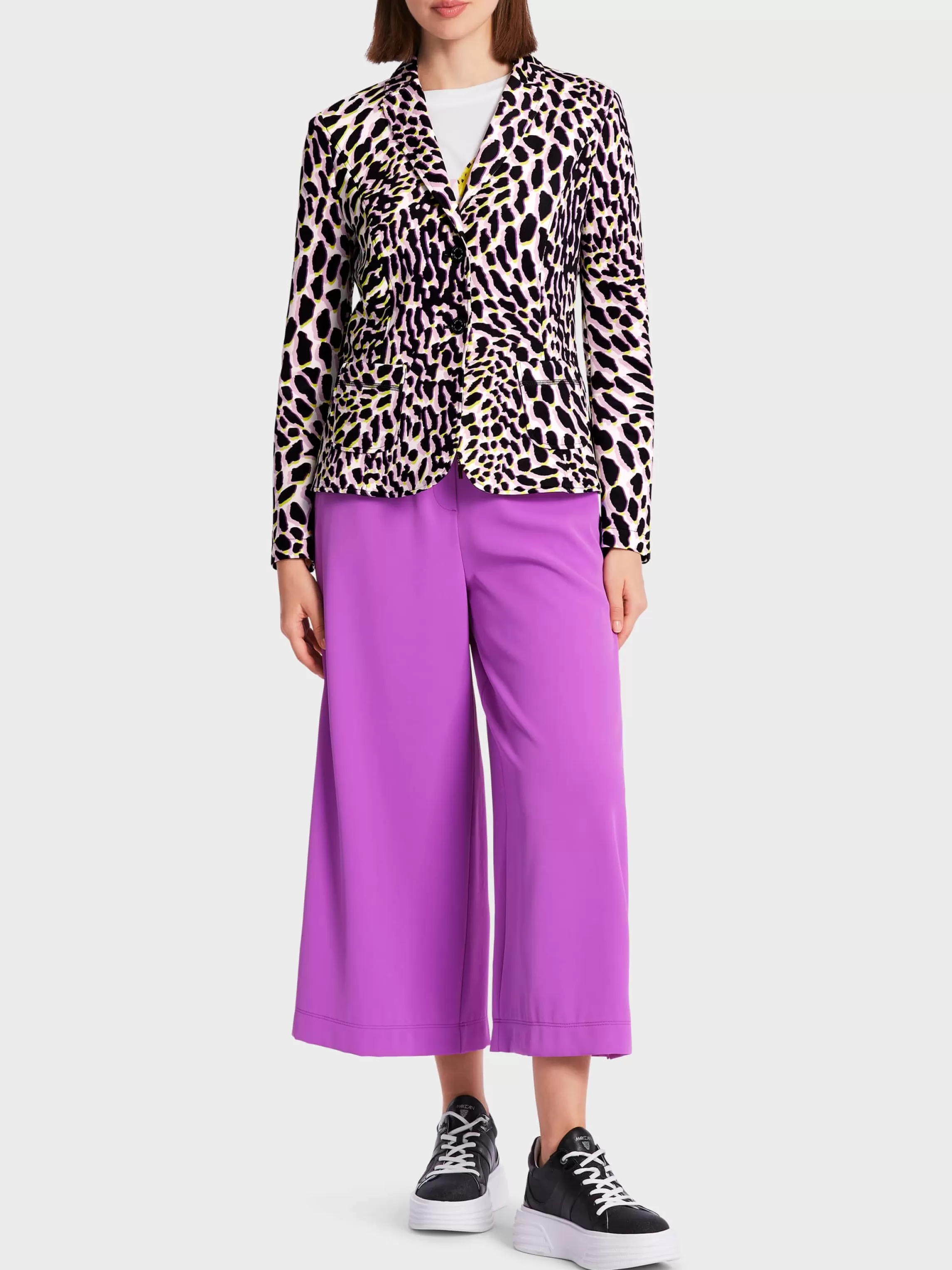 Sale BODY-HUGGING BLAZER WITH LEO PRINT Blazer | Pantsuits