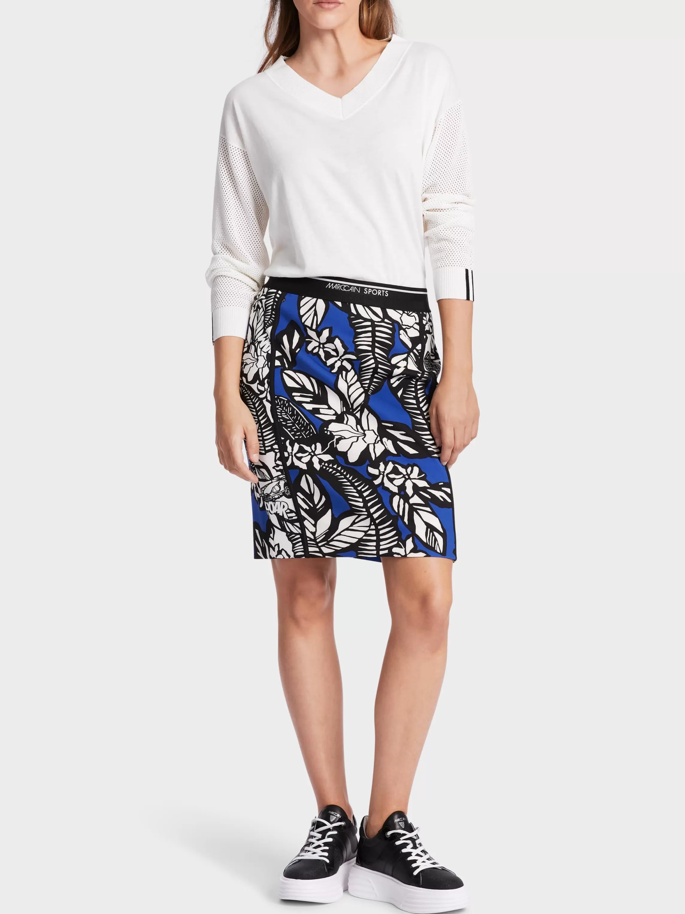 Discount BODY-HUGGING SKIRT WITH FLORAL PRINT Skirts