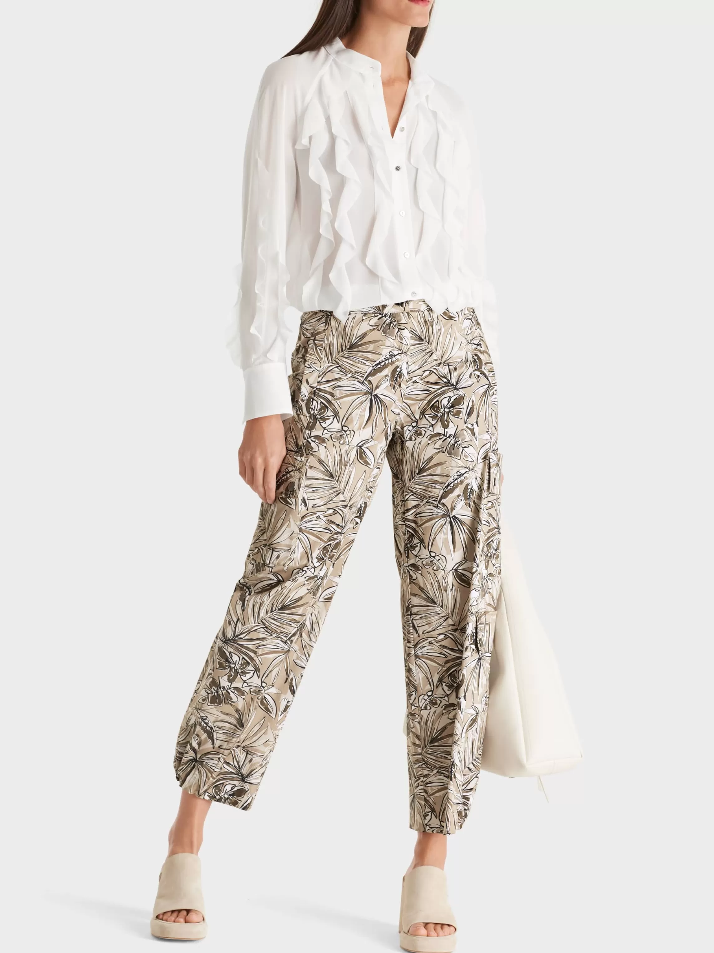 Best CARGO PANTS RENTON WITH FLORAL PRINT Pants