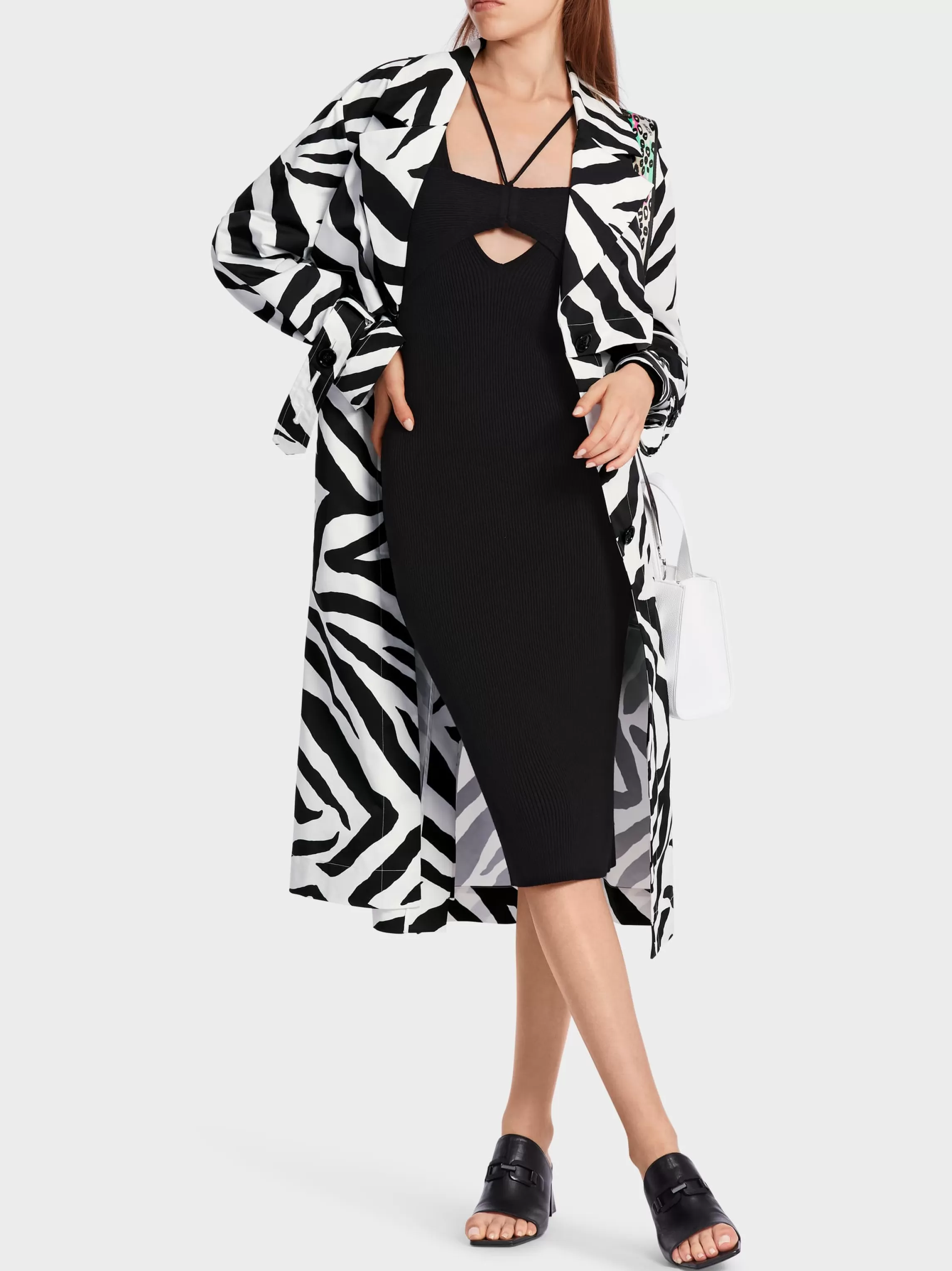 Cheap COAT WITH ZEBRA PRINT Coats & Outdoorjackets