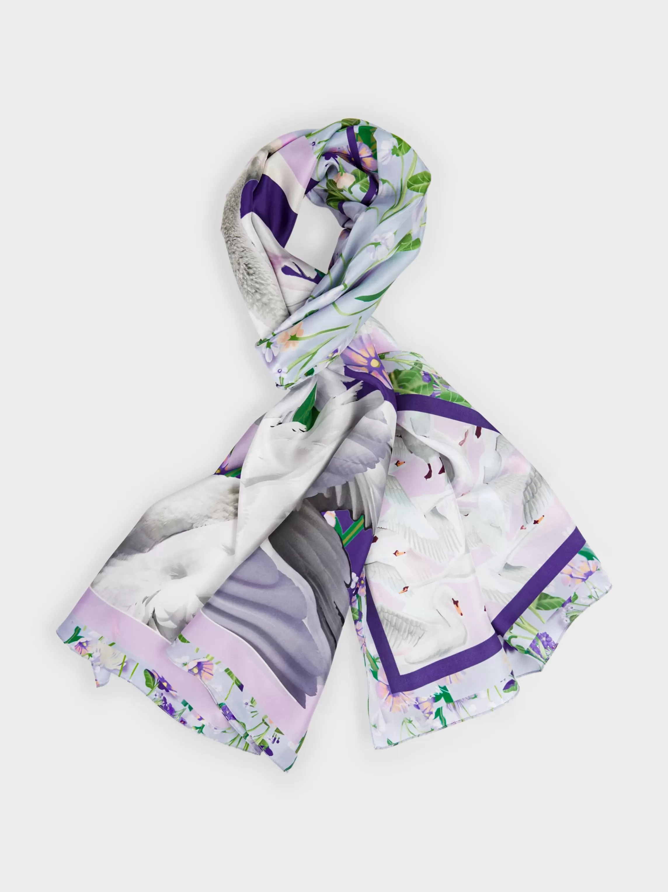 Best ELEGANT SILK SCARF WITH PRINT Accessoires