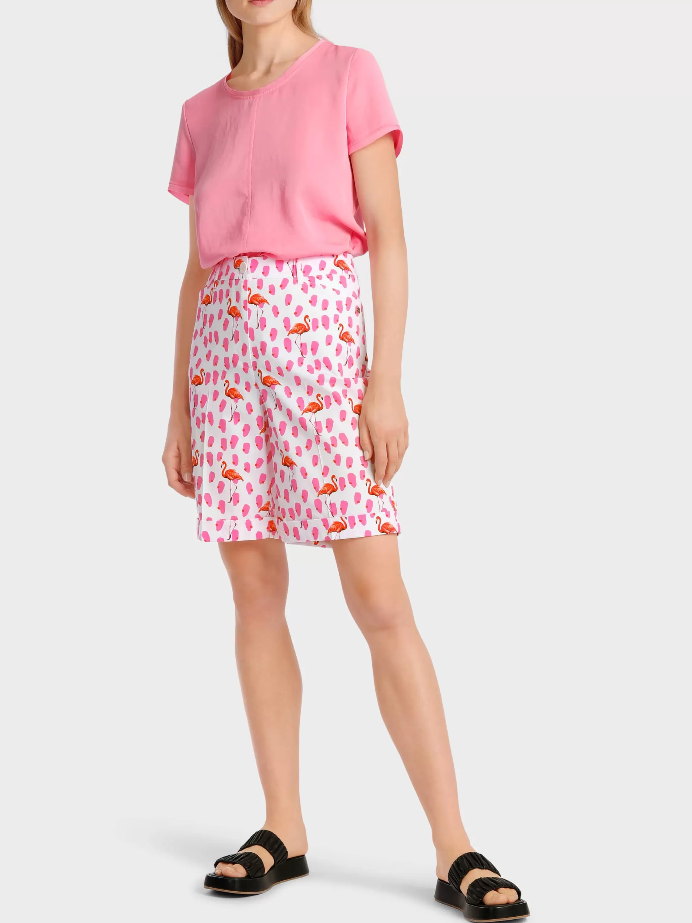 Fashion FINIKE - SHORTS WITH ALL-OVER PRINT Pants