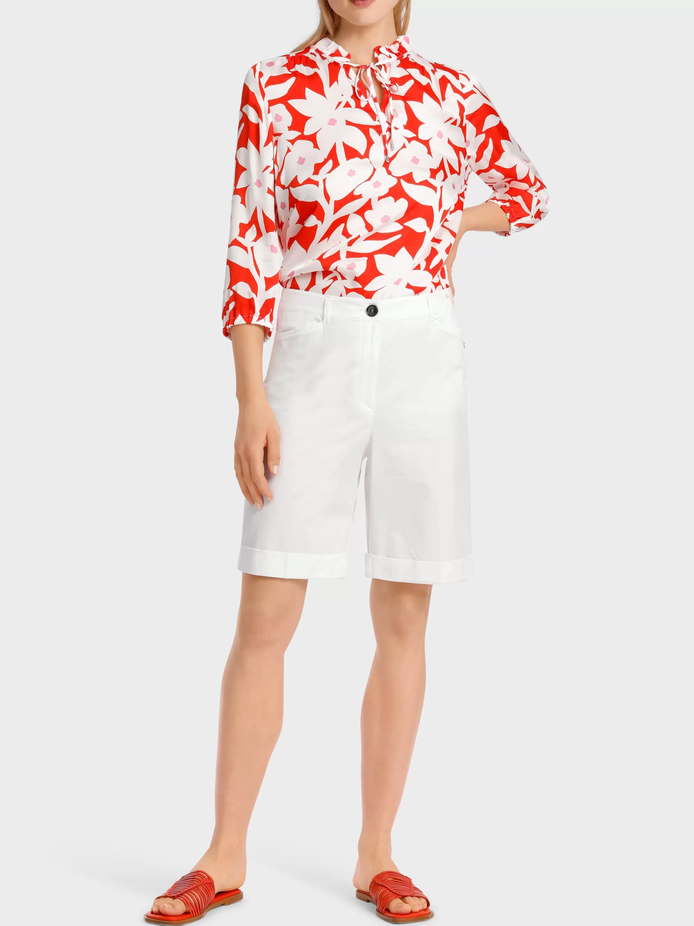 Outlet FINIKE - SHORTS WITH TURNED-UP HEMS Pants