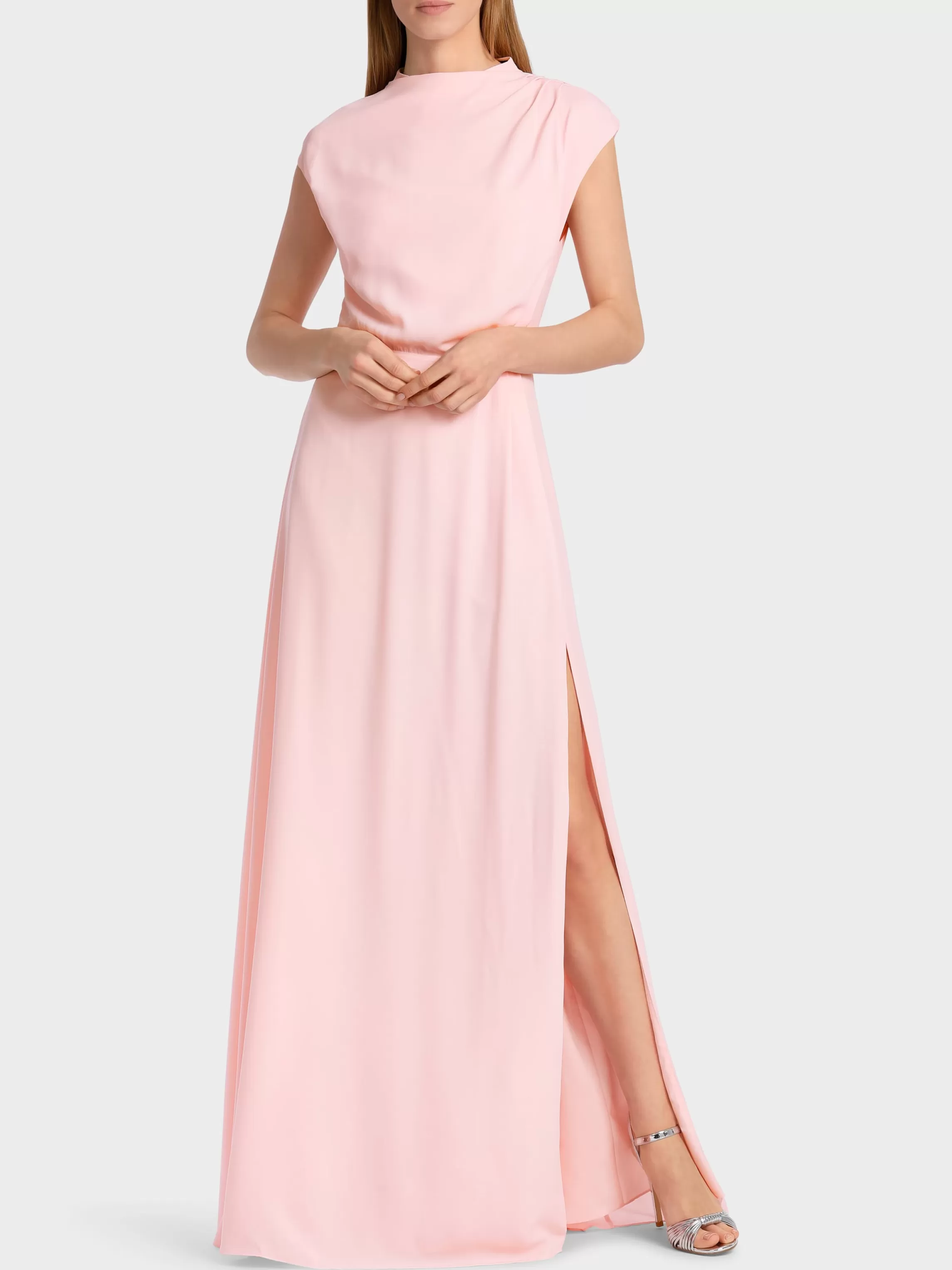 Clearance LONG DRESS WITH PLEATED INSERT Dresses