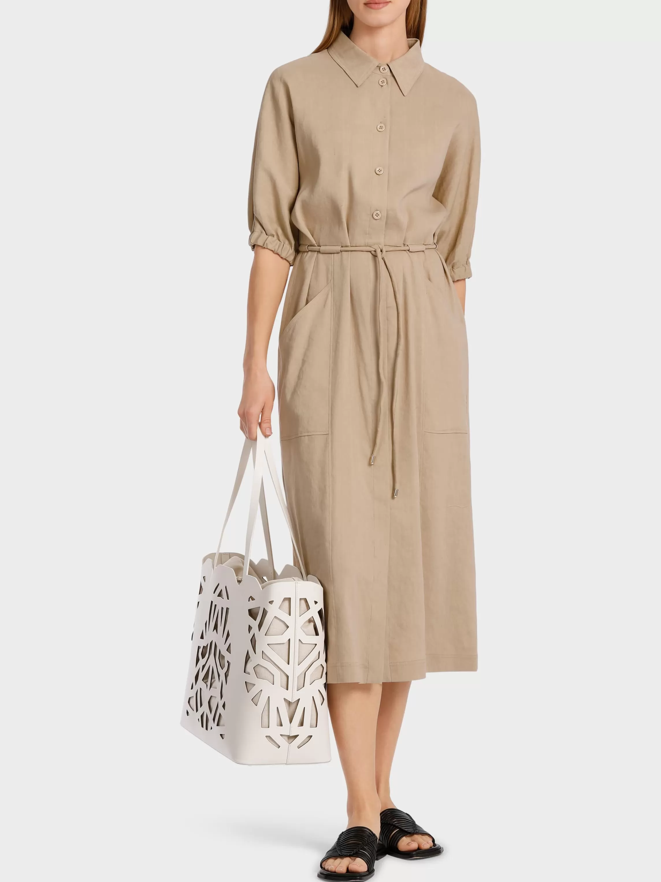 New MIDI DRESS WITH KIMONO SLEEVES Dresses