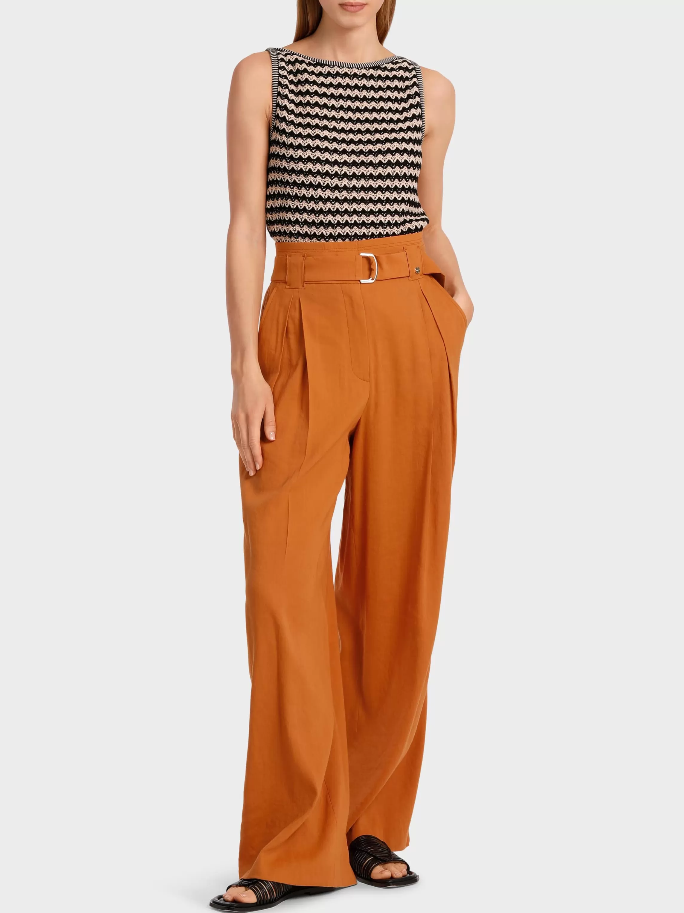 Shop MODEL WICHITA - PAPERBAG-STYLE PANTS Pants