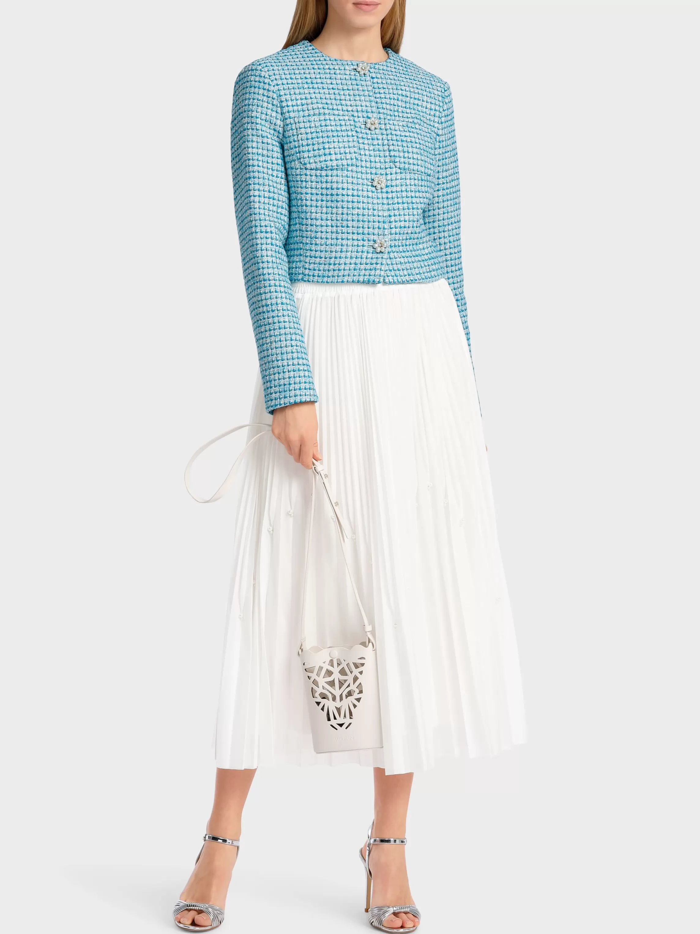 Discount PLEATED SKIRT WITH BEADS Skirts