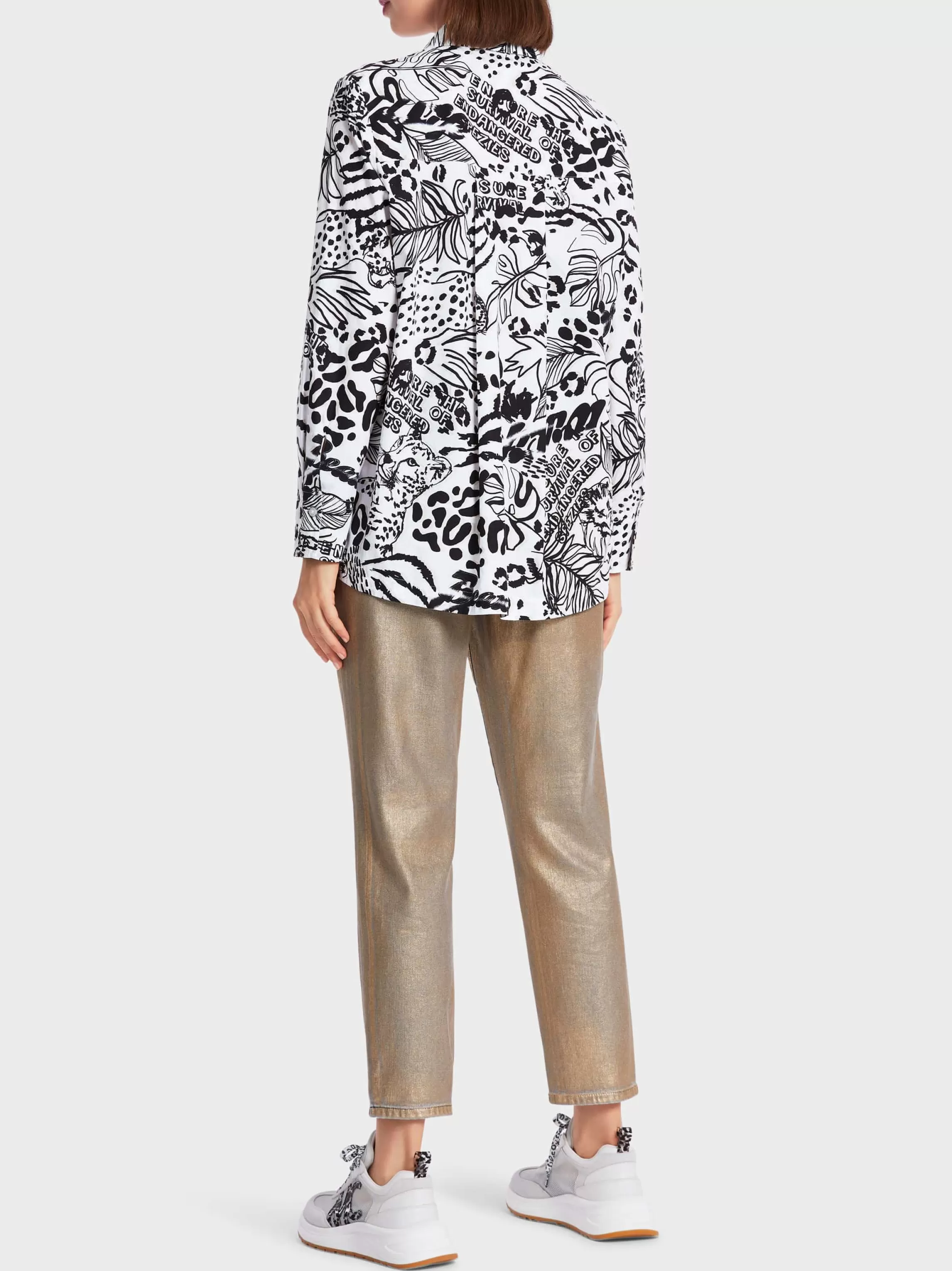 Hot PRINTED &QUOT;RETHINK TOGETHER” SHIRT BLOUSE Blouses & Tunics