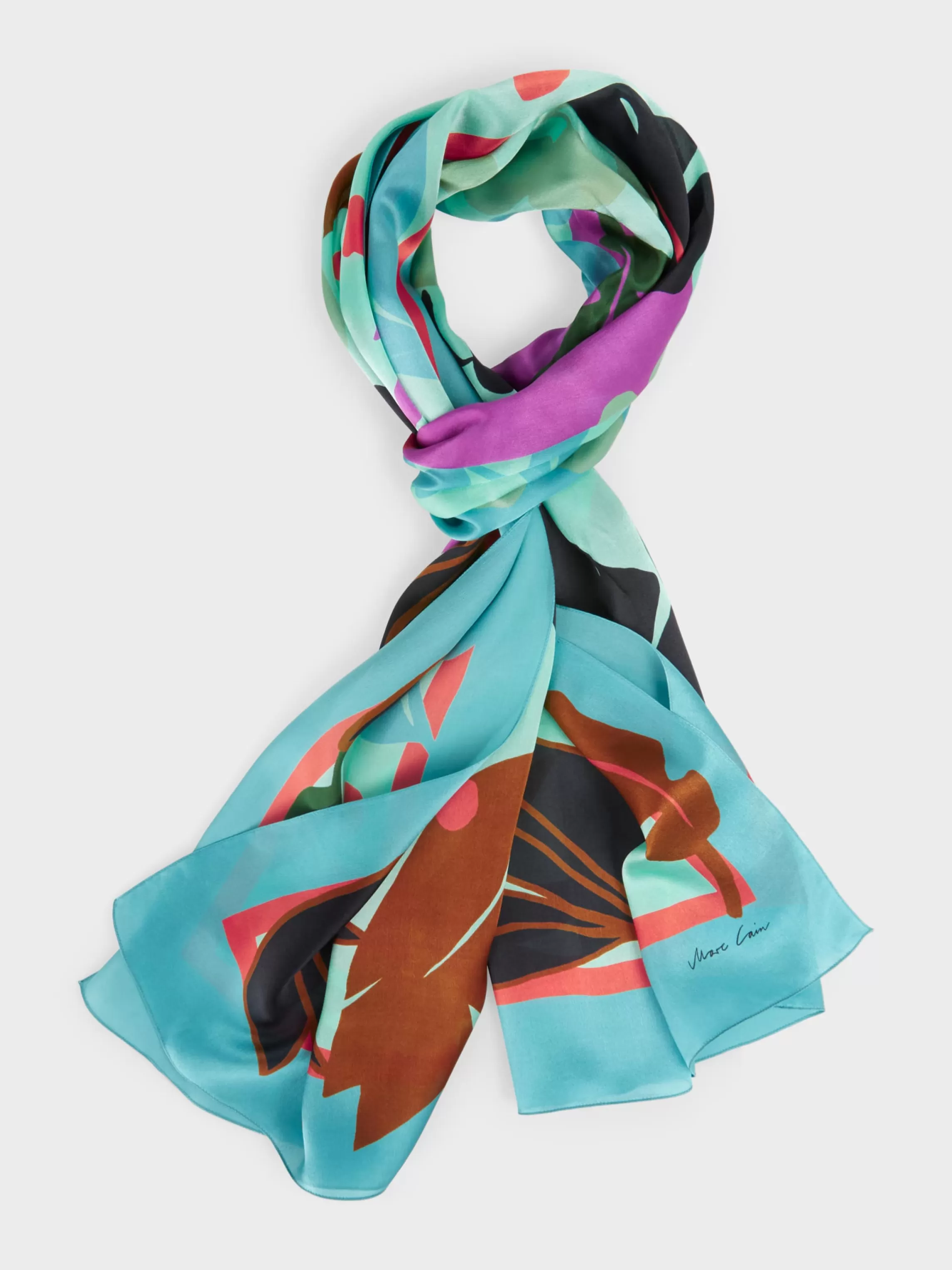 Best SCARF WITH ALL-OVER LEAF DESIGN Accessoires