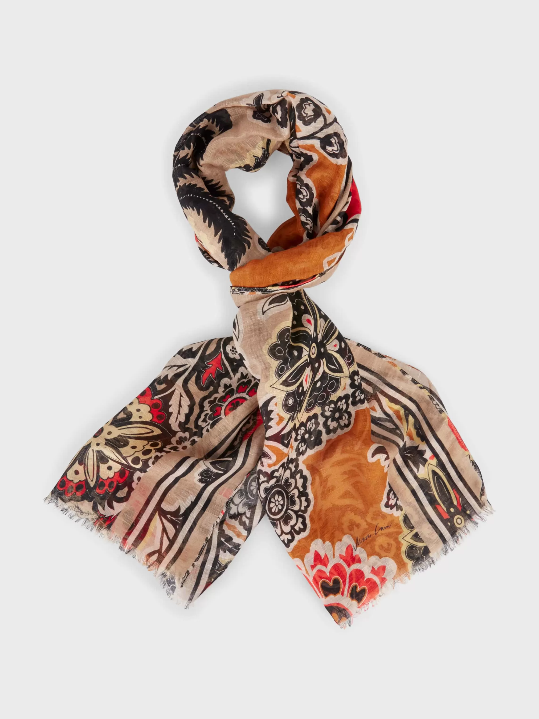 Hot SCARF WITH FLORAL PRINT MOTIF Accessoires