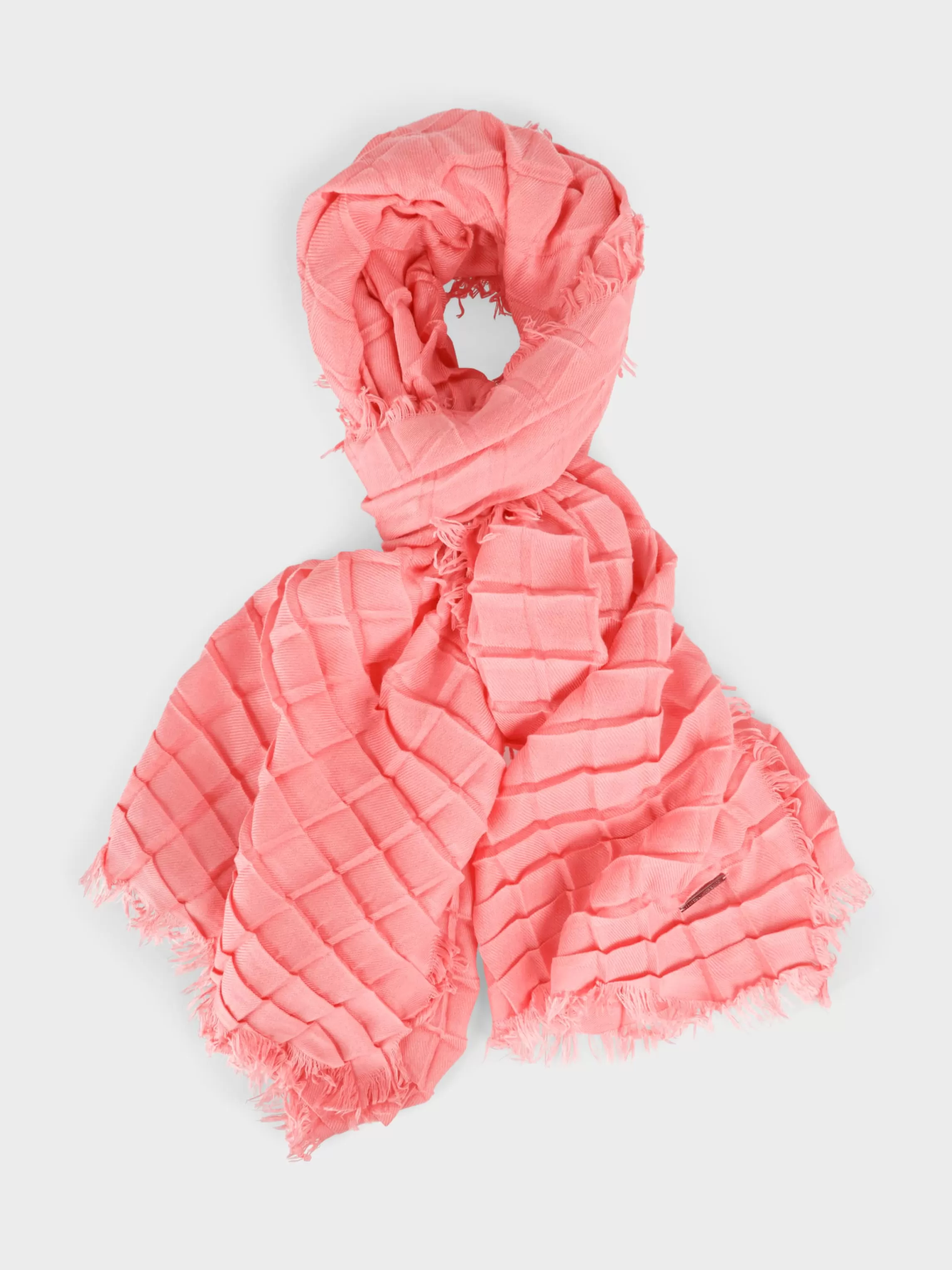 Hot SCARF WITH PLEATED PATTERN Accessoires