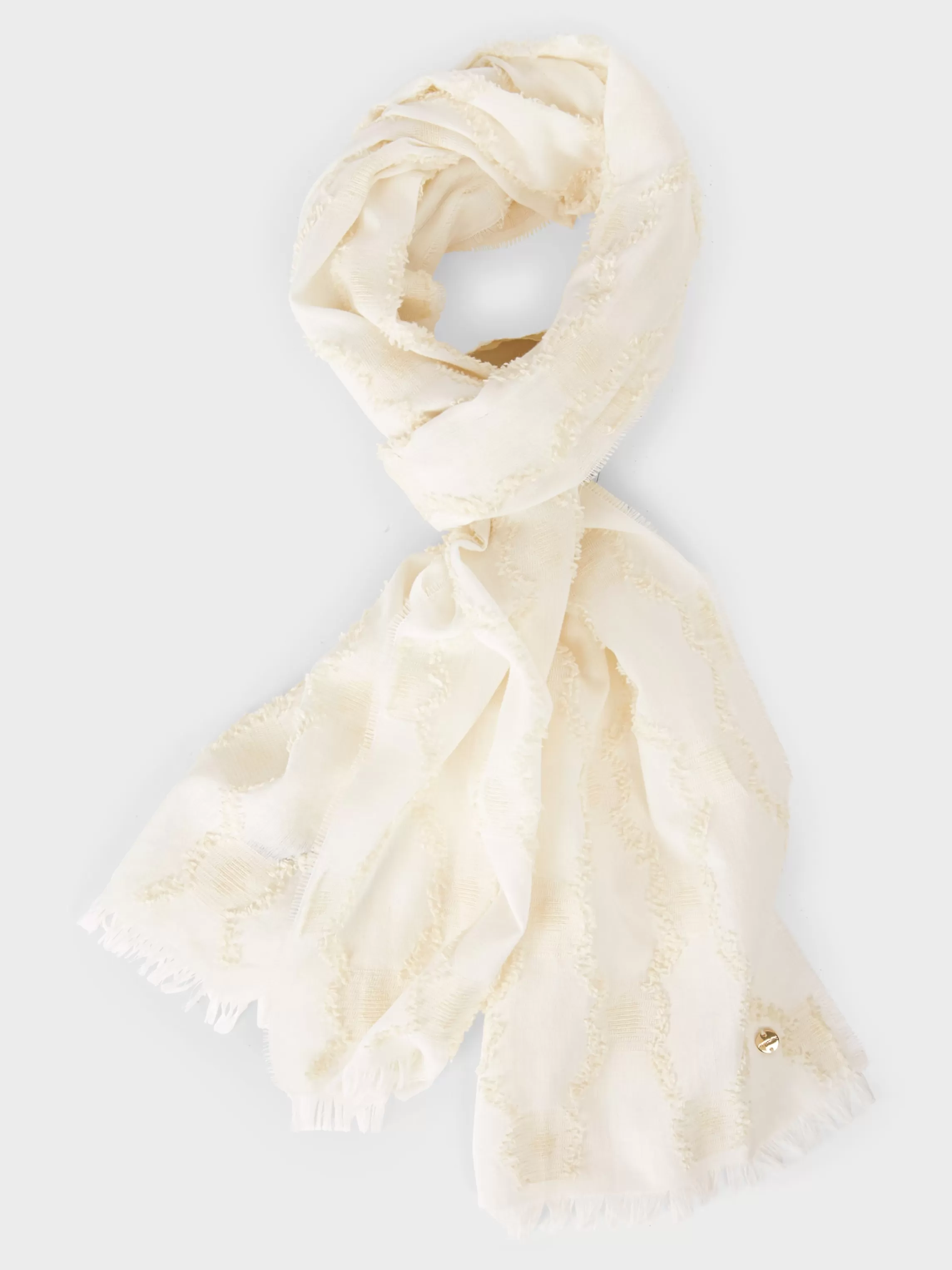 Shop SCARF WITH TONAL WOVEN DESIGN Accessoires