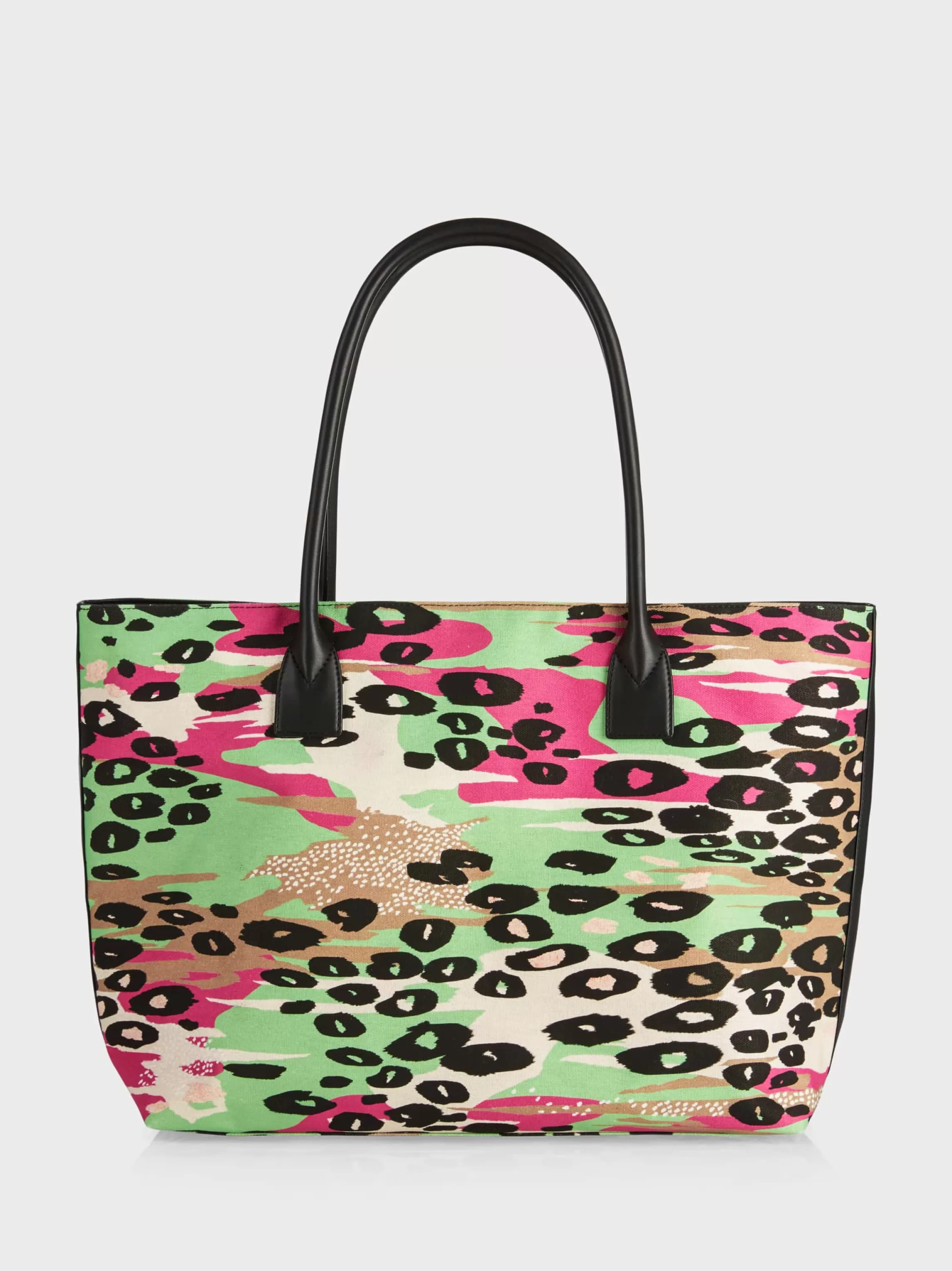 Best Sale SHOPPER BAG WITH COLOURFUL LEO PRINT Bags