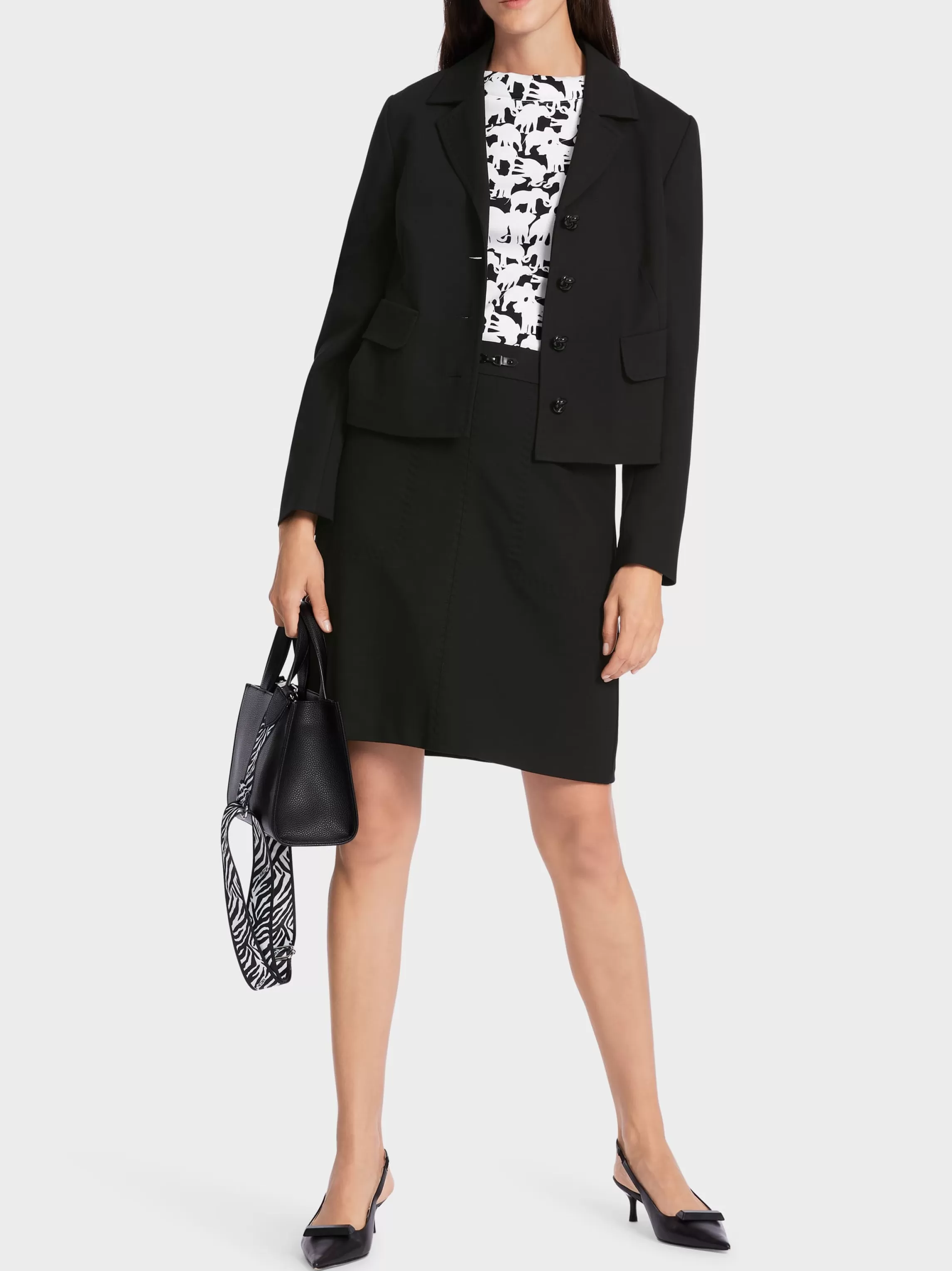 Cheap SHORT BLAZER WITH QUILTED EDGES Jackets