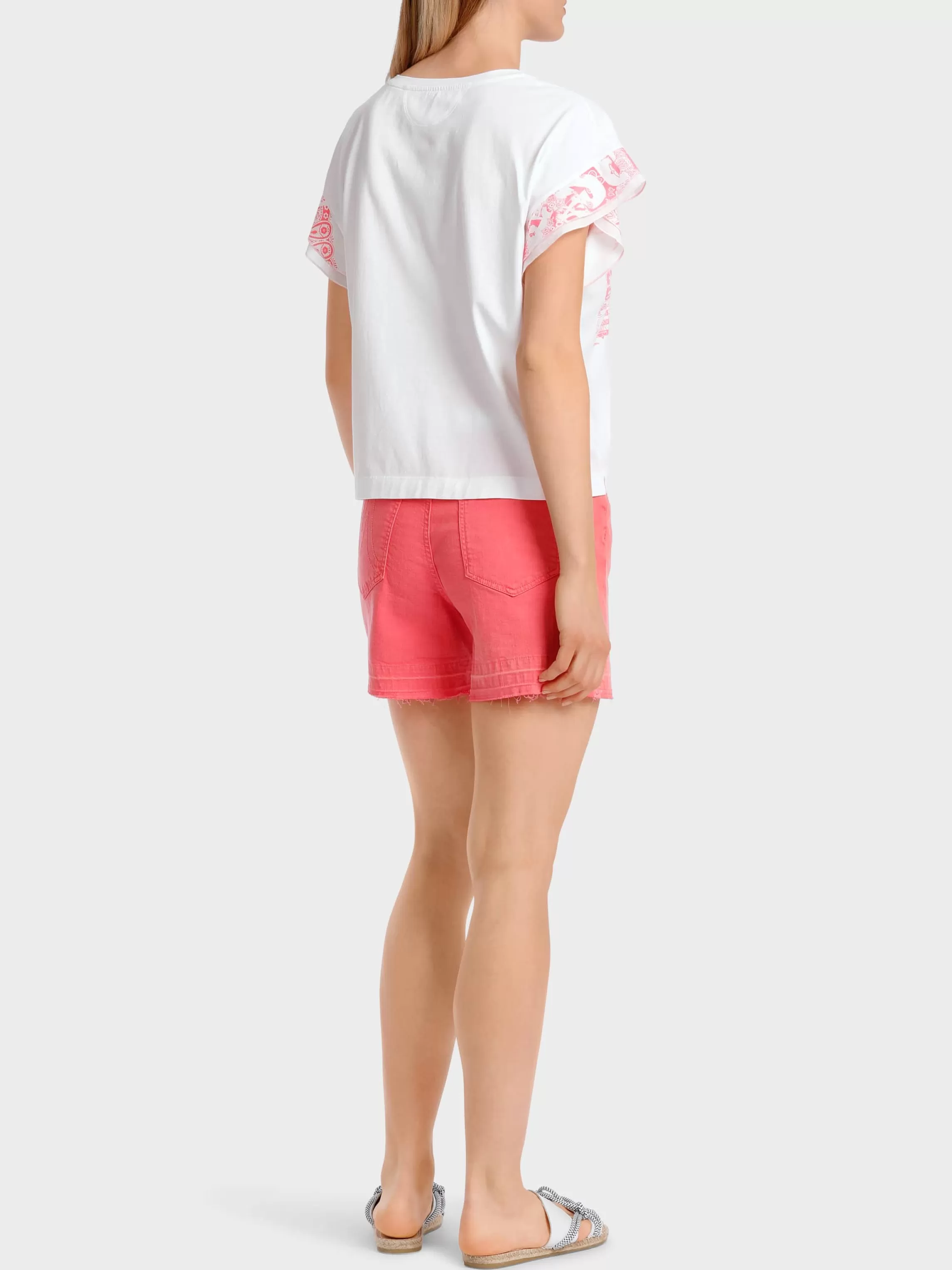 Online T-SHIRT WITH RUFFLED SLEEVES Shirts & Tops